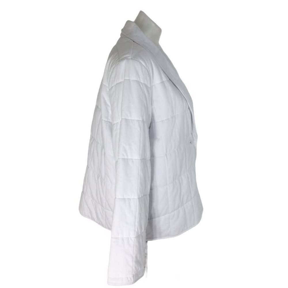 Eileen Fisher Quilted Organic Cotton Jersey Jacket - Picture 4 of 12